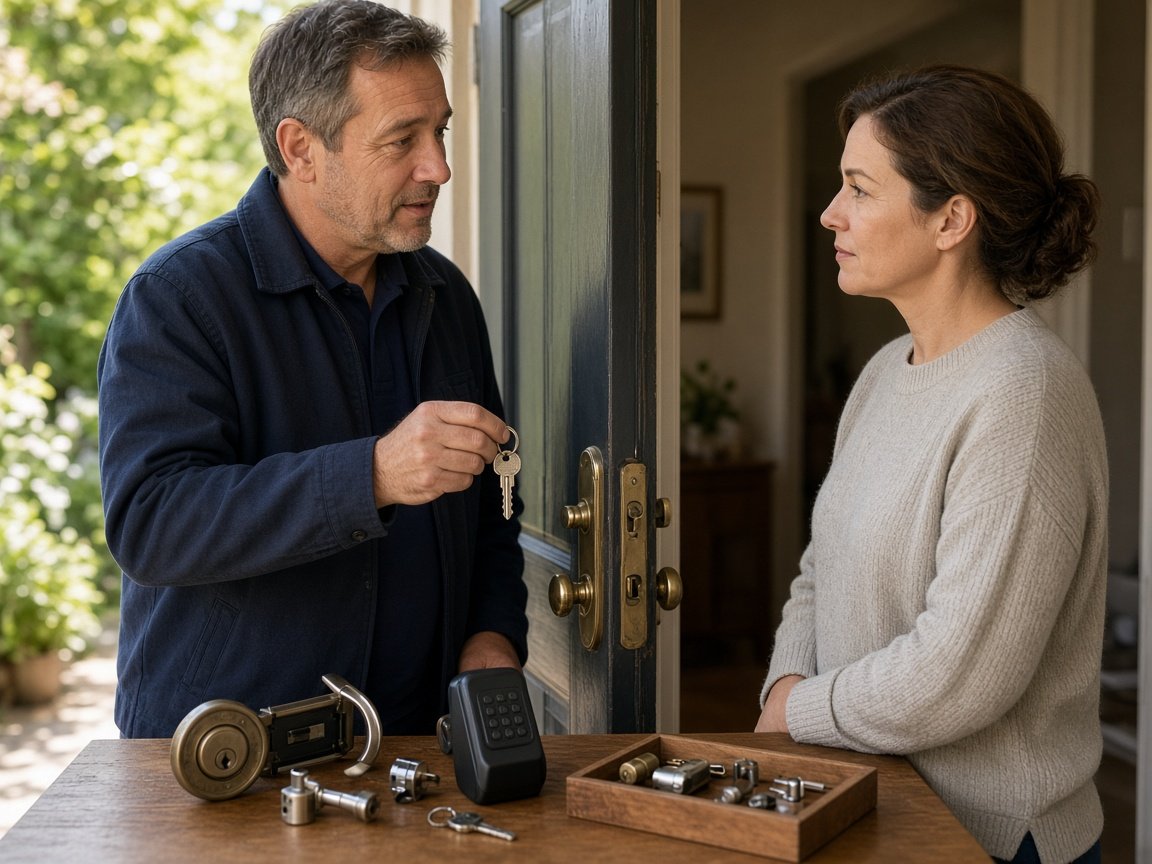 Locksmith home security service